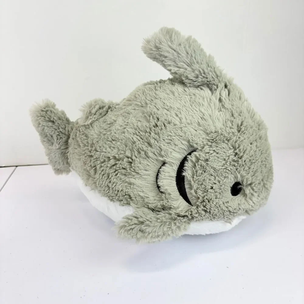 Squishable Mini Great White Shark Plush Gray White Stuffed Animal